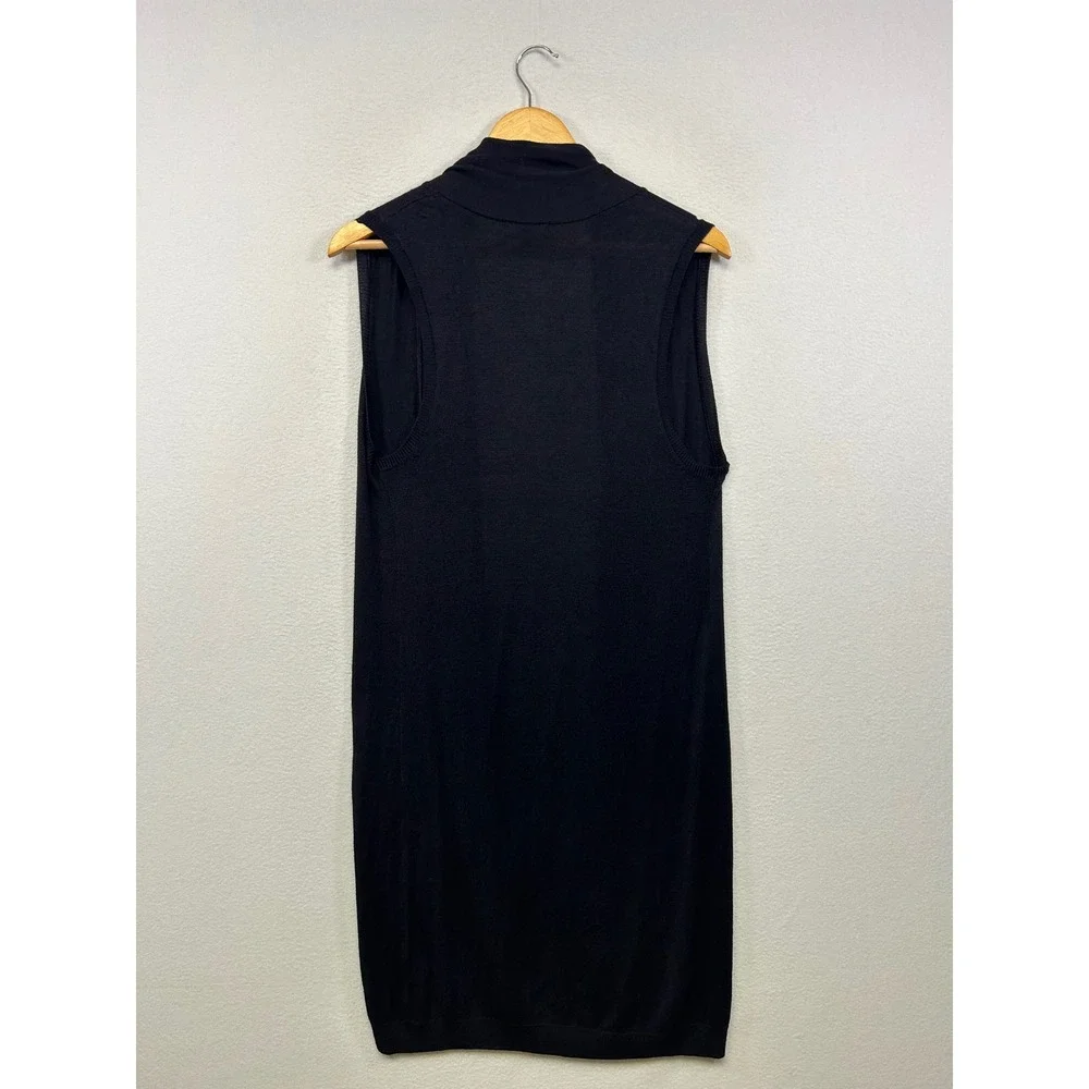 Premise Studio Minimalist Professional Womens M Black Sleeveless Open Vest